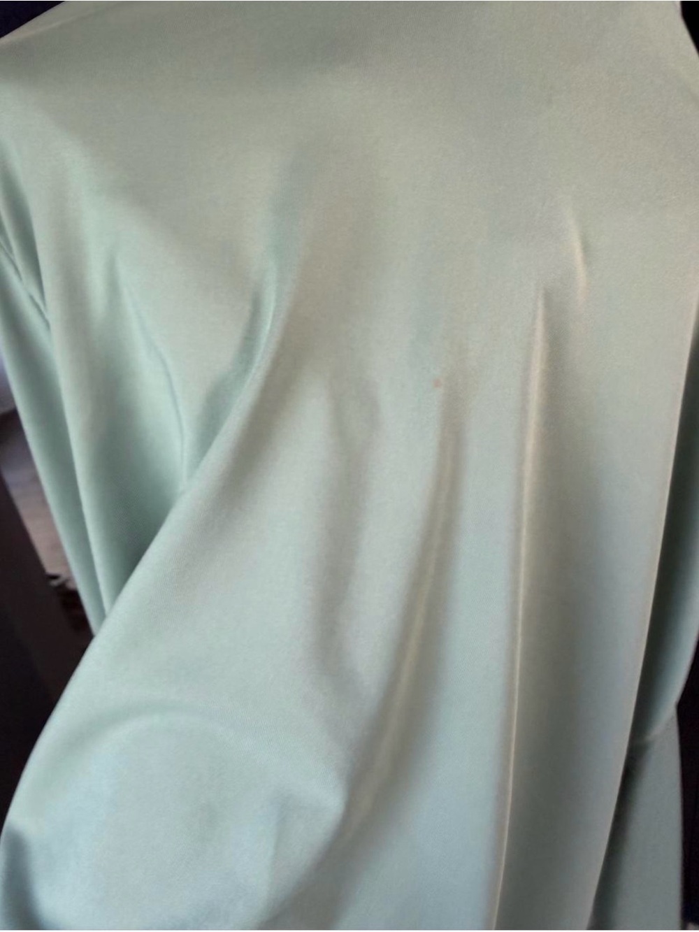 SHEIN Mint Green Quarter Zip Athletic Pullover Top Thumbholes Size Large - Picture 6 of 6